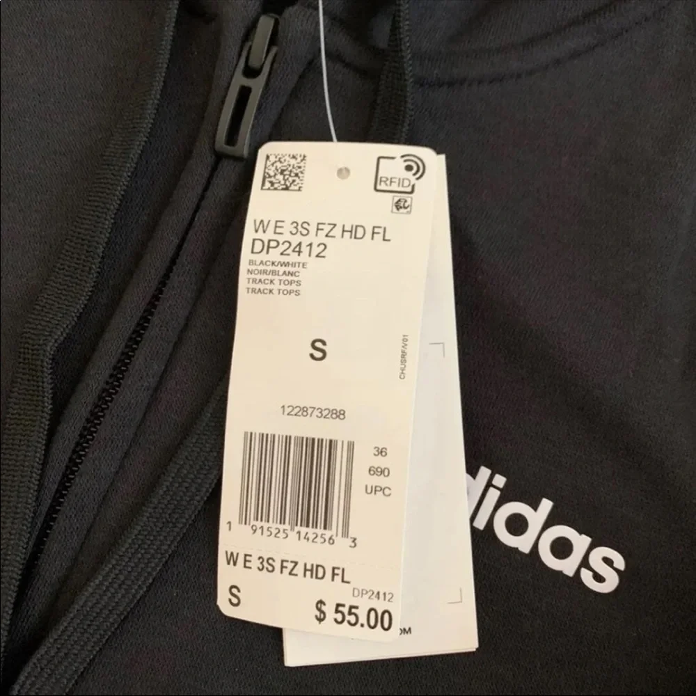 (NWT) Adidas Full-Zip Hoodie (S) Pants (XS) - Picture 3 of 9